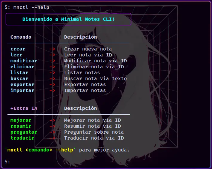 CLI - Minimal Notes