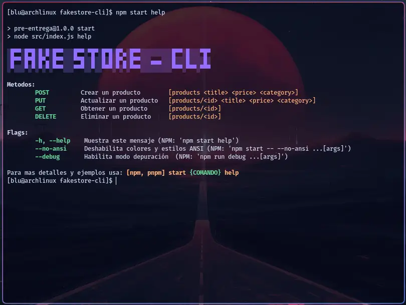 CLI - FakeStore API